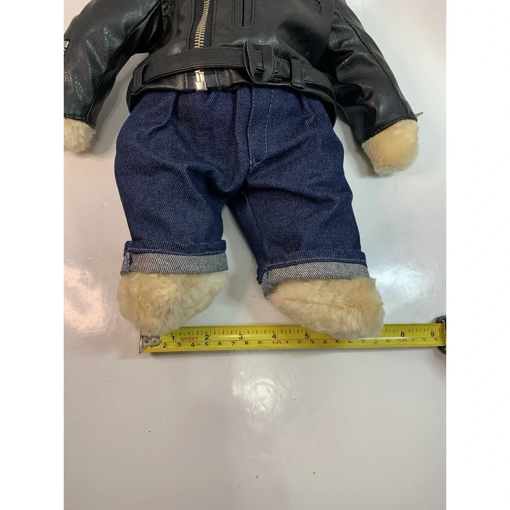 GUND James # 42457 Plush Bear With Removable Moto Jacket Outfit Soft Cuddly Rare - Picture 13 of 16